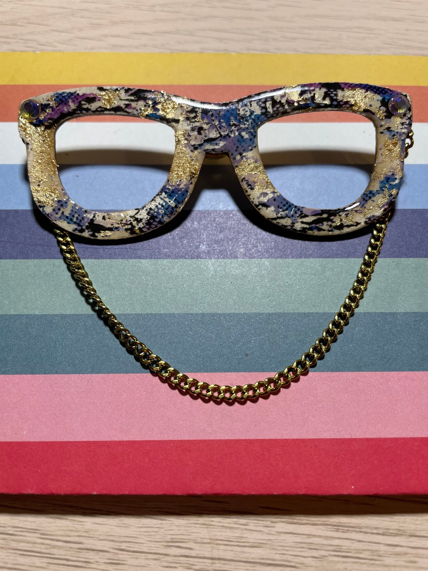 Fashion Eyeglass Pin, Brooch