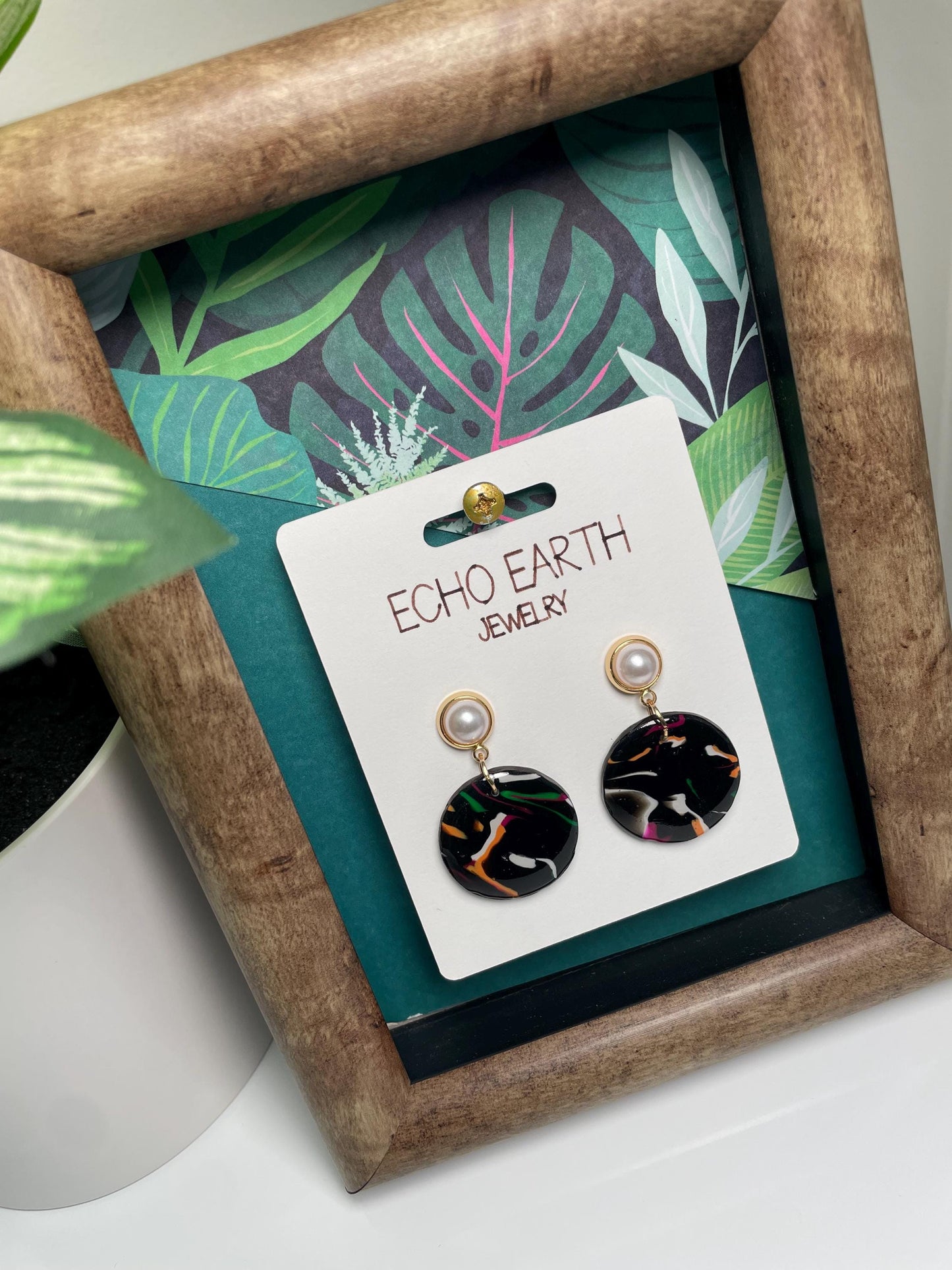 Midnight Collection - Studded Earrings, Statement Earrings, Unique Earrings, Fashion Earrings, Clay Earrings