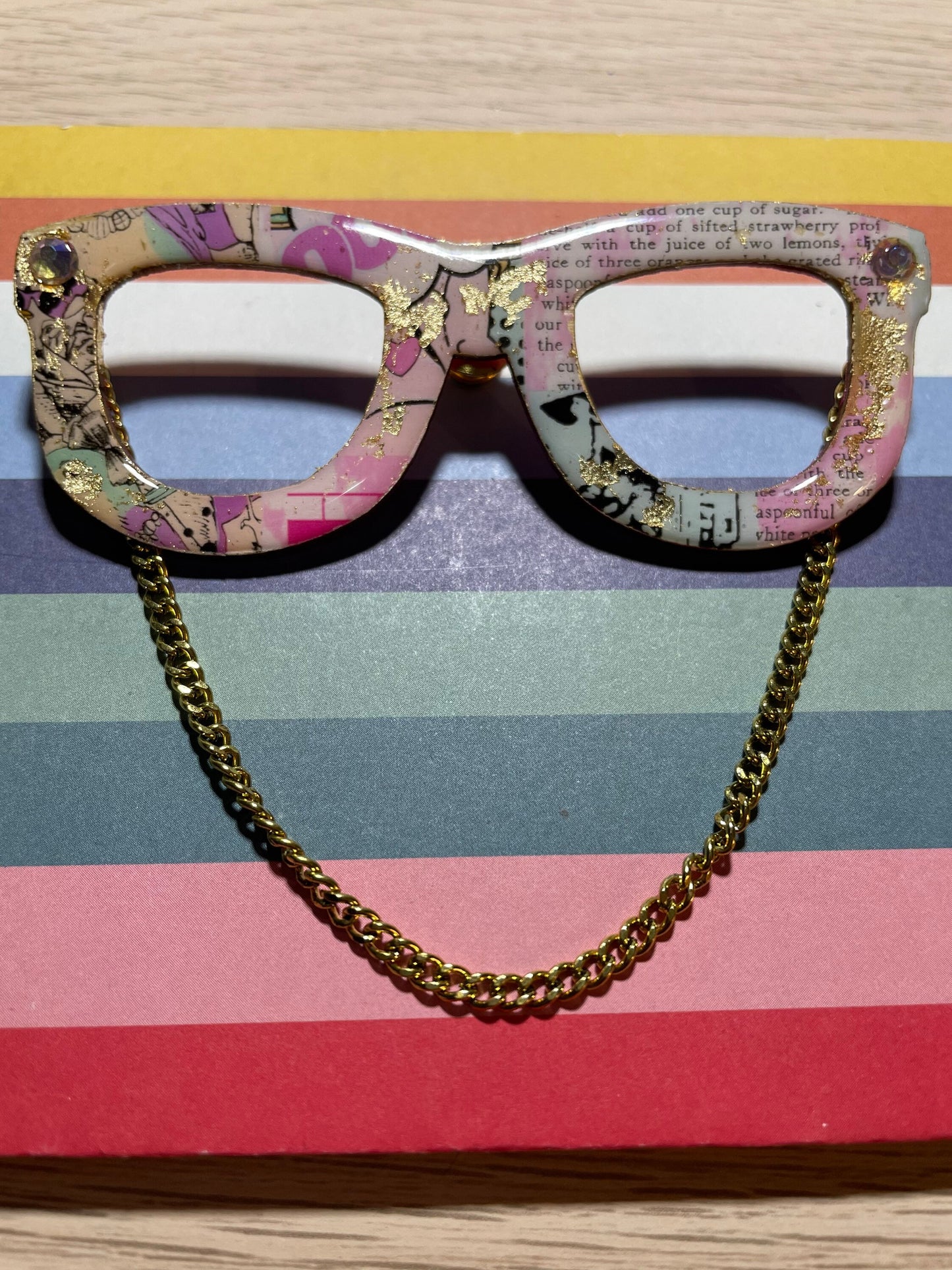 Fashion Eyeglass Pin, Brooch