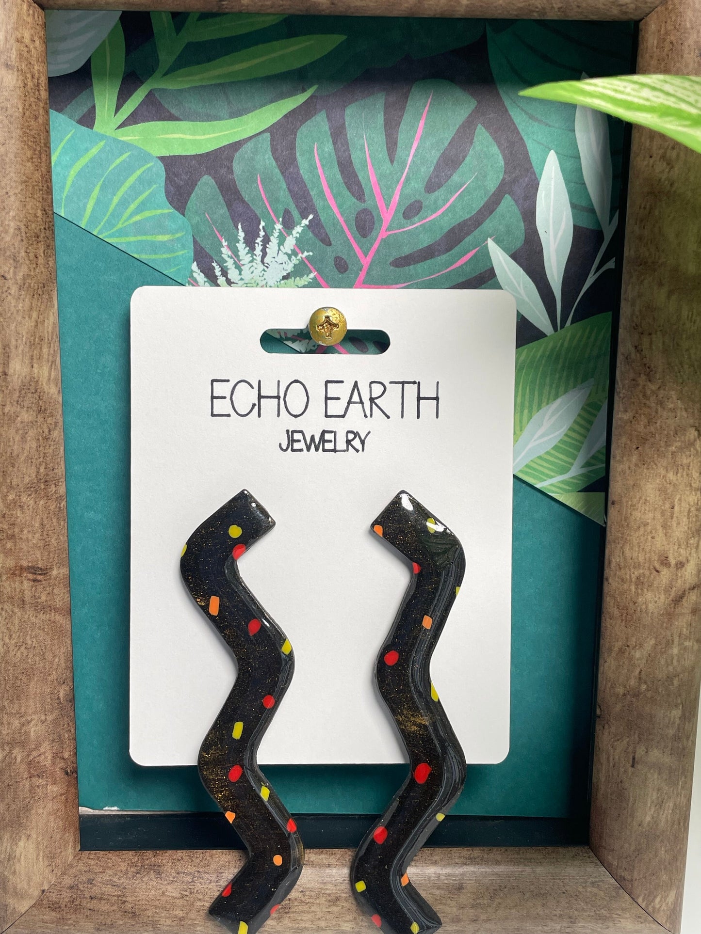 Squiggle Earrings, Stud Earrings, Statement Earrings, Unique Earrings, Jewelry, Earrings