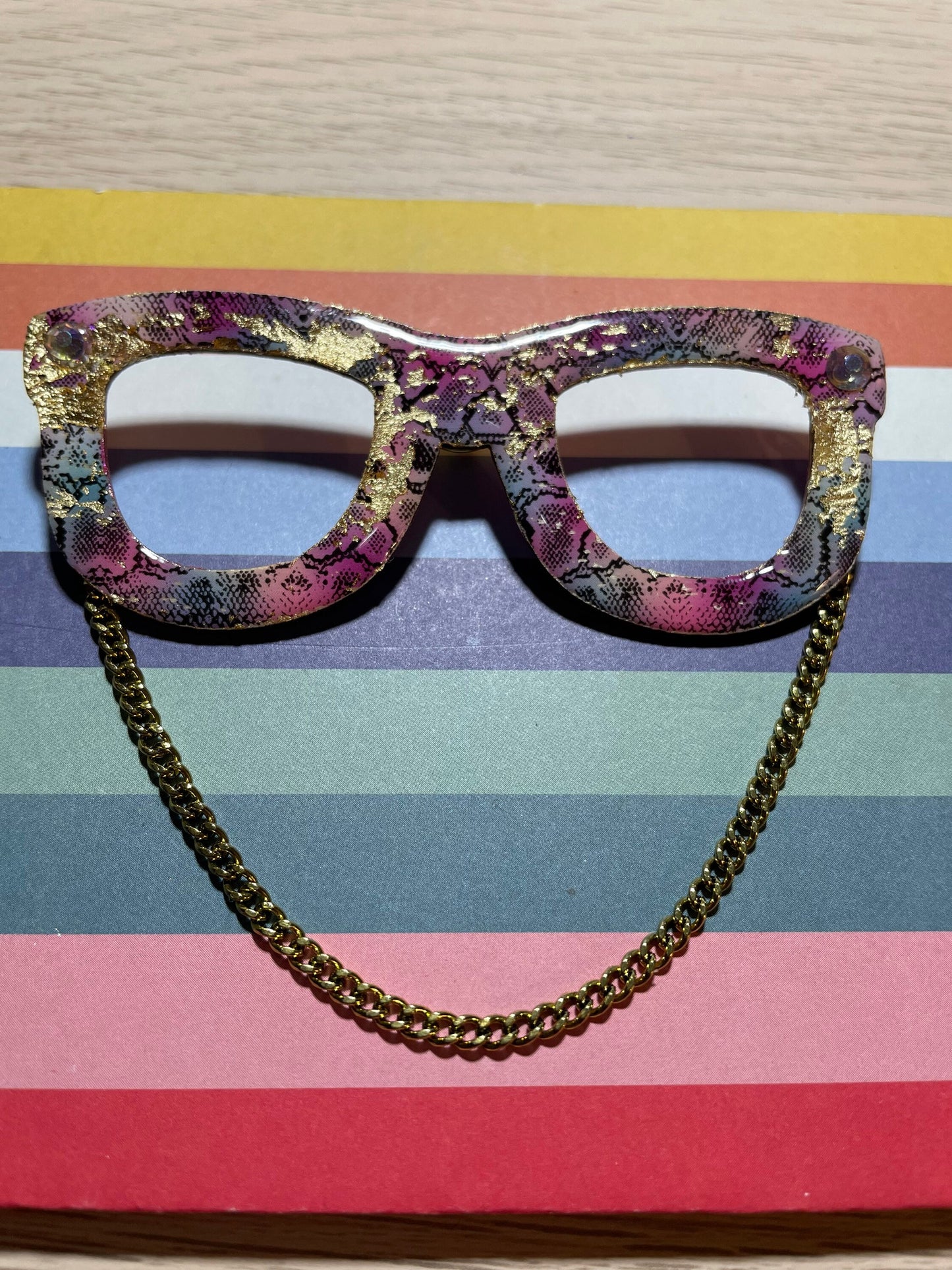 Fashion Eyeglass Pin, Brooch
