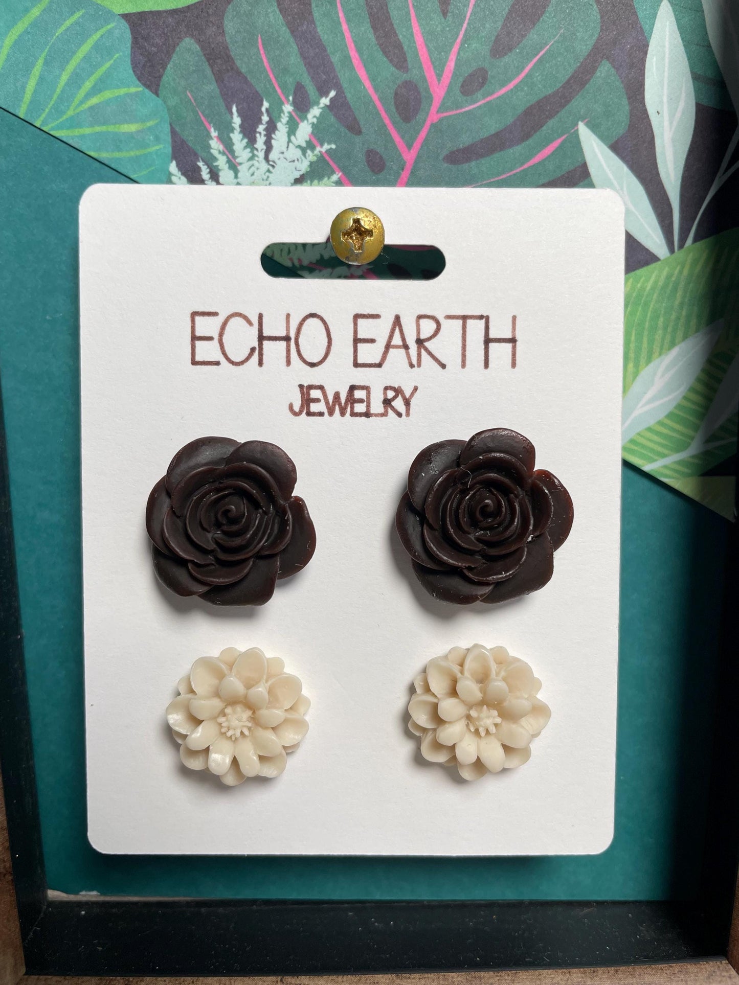 Flower Collection - Studded Earrings, Statement Earrings, Unique Earrings, Fashion Earrings