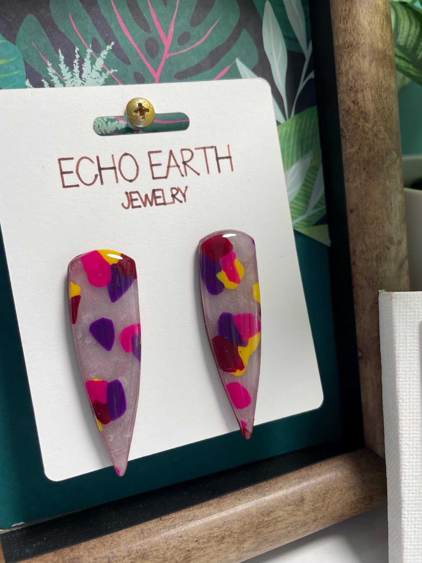 Kaleidoscope Collection - Studded Earrings, Statement Earrings, Unique Earrings, Fashion Earrings, Clay Earrings
