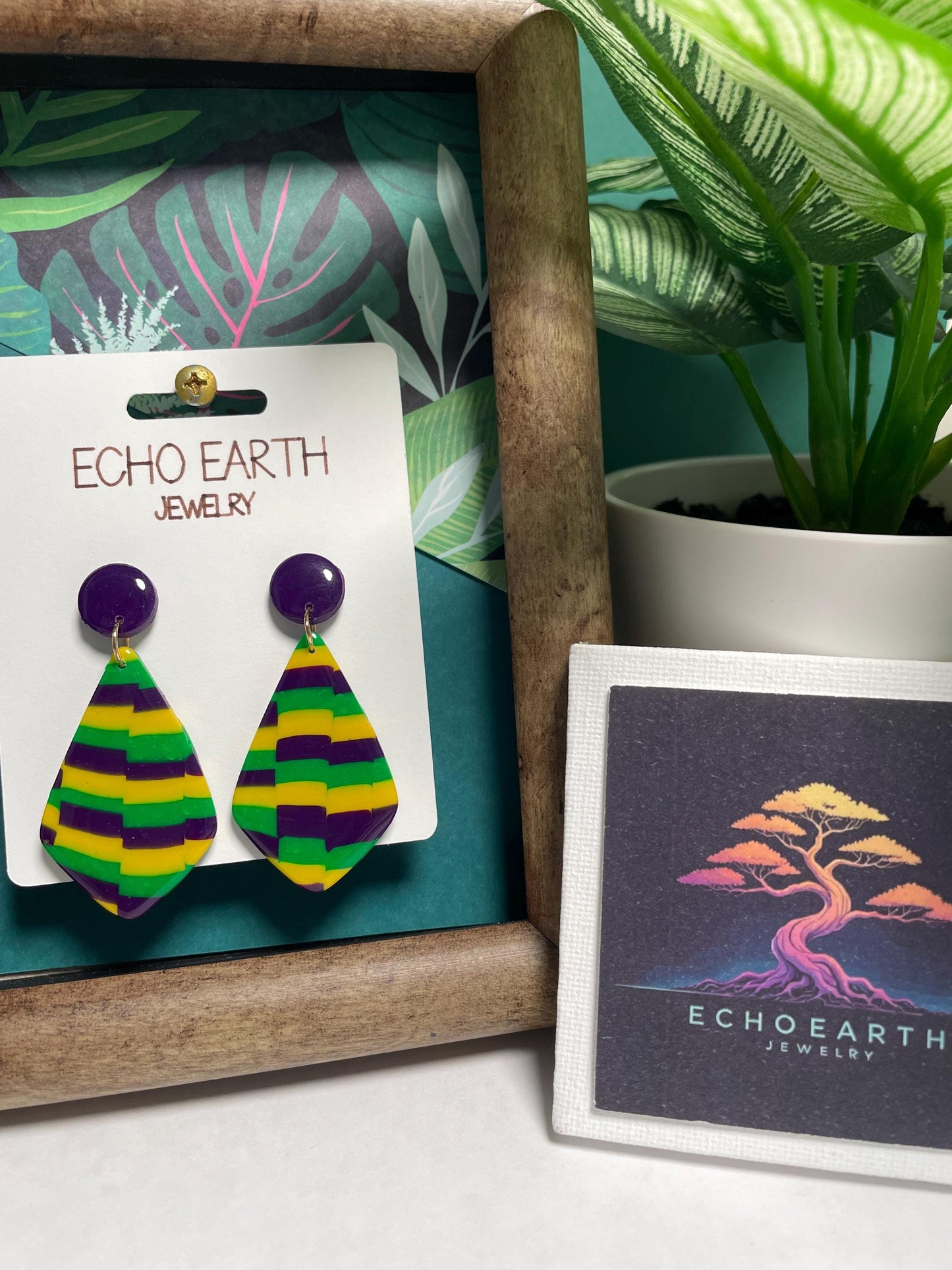 Mardi Gras Collection - Studded Earrings, Statement Earrings, Unique Earrings, Fashion Earrings, Clay Earrings