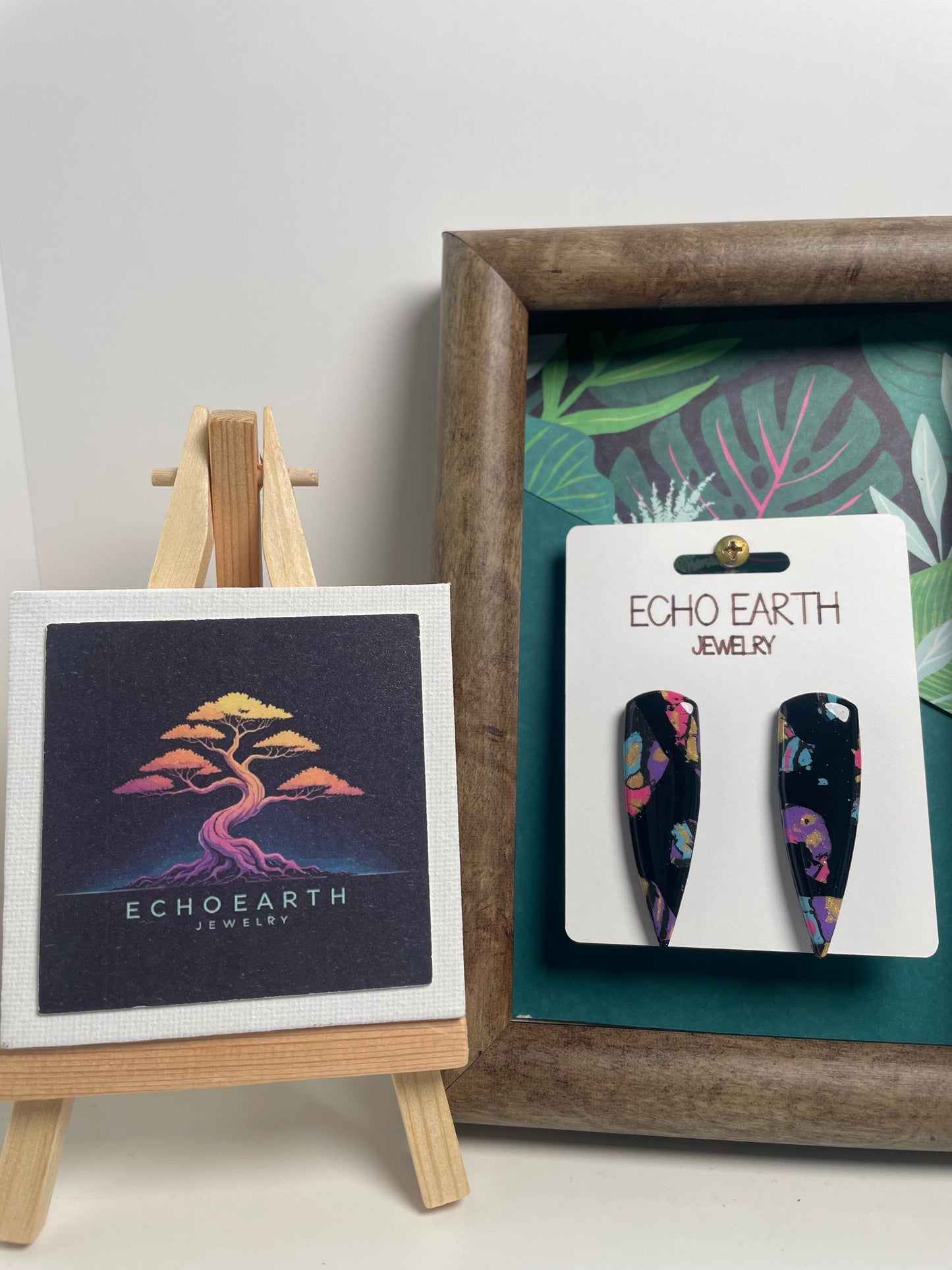 Tropical Twilight Collection - Studded Earrings, Statement Earrings, Unique Earrings, Fashion Earrings, Clay Earrings