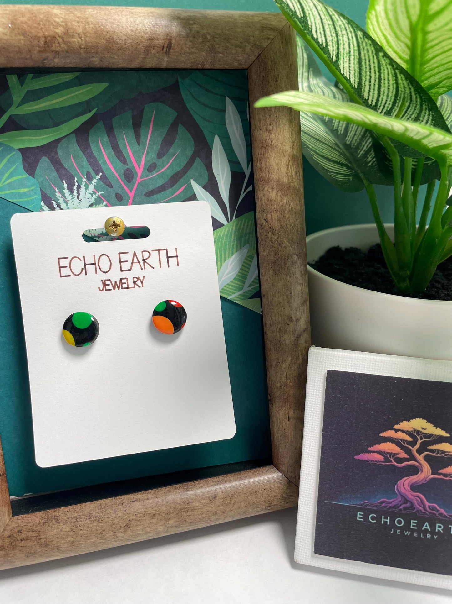 Polka Dot Collection - Multi-Color Earrings, Drop Earrings, Colorful Earrings, Statement Earrings, Unique Earrings