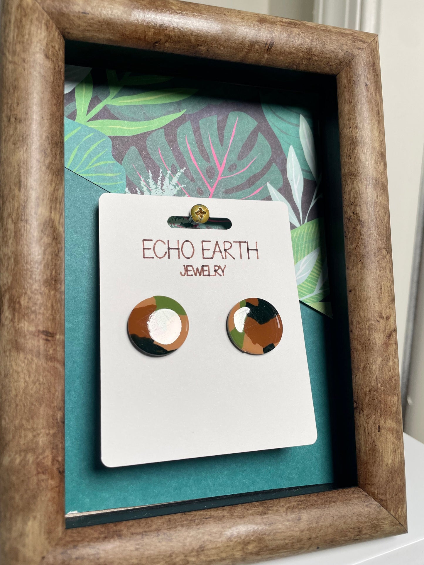 Camo Collection - Studded Earrings, Statement Earrings, Unique Earrings, Fashion Earrings, Clay Earrings
