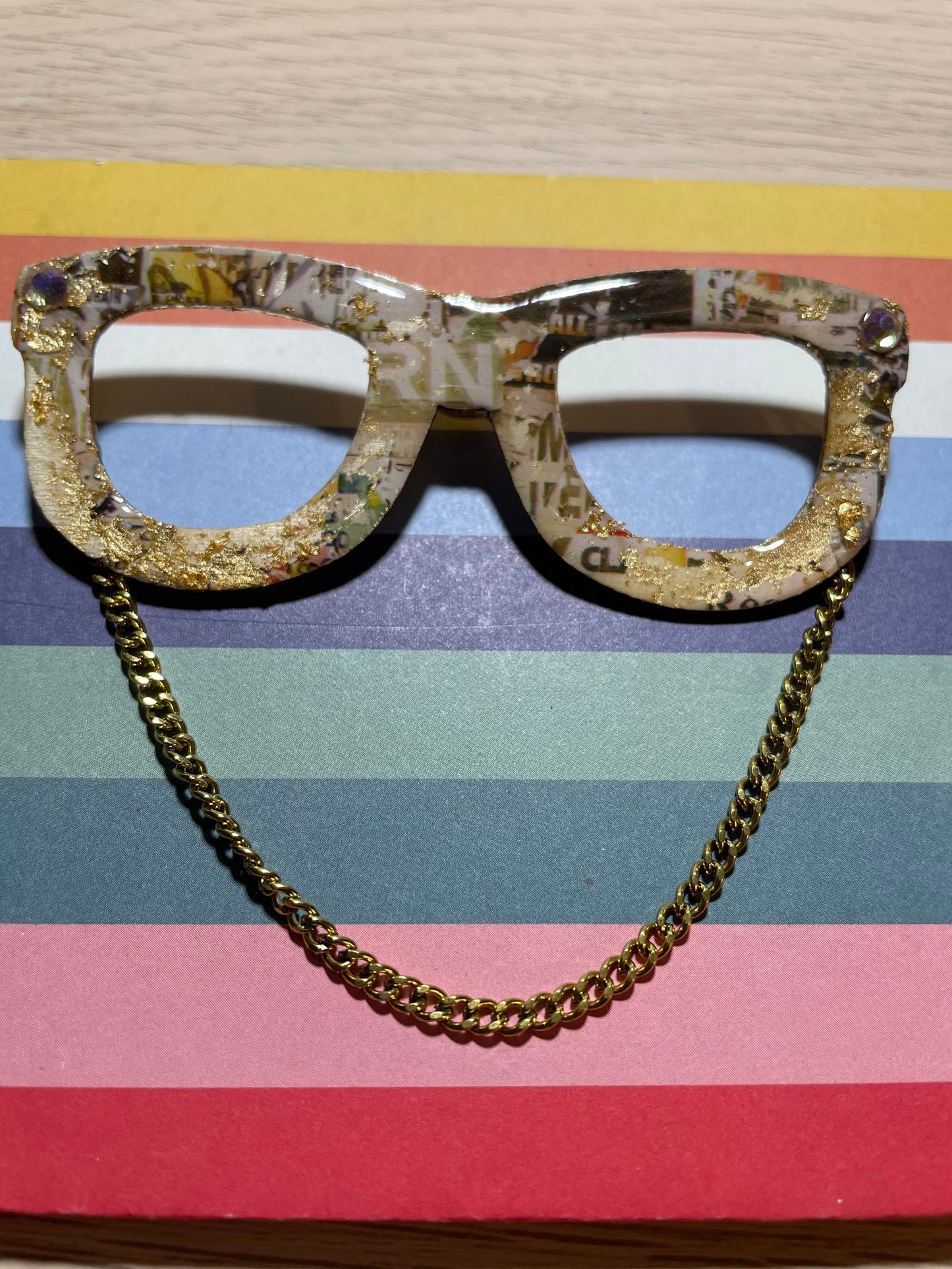 Fashion Eyeglass Pin, Brooch
