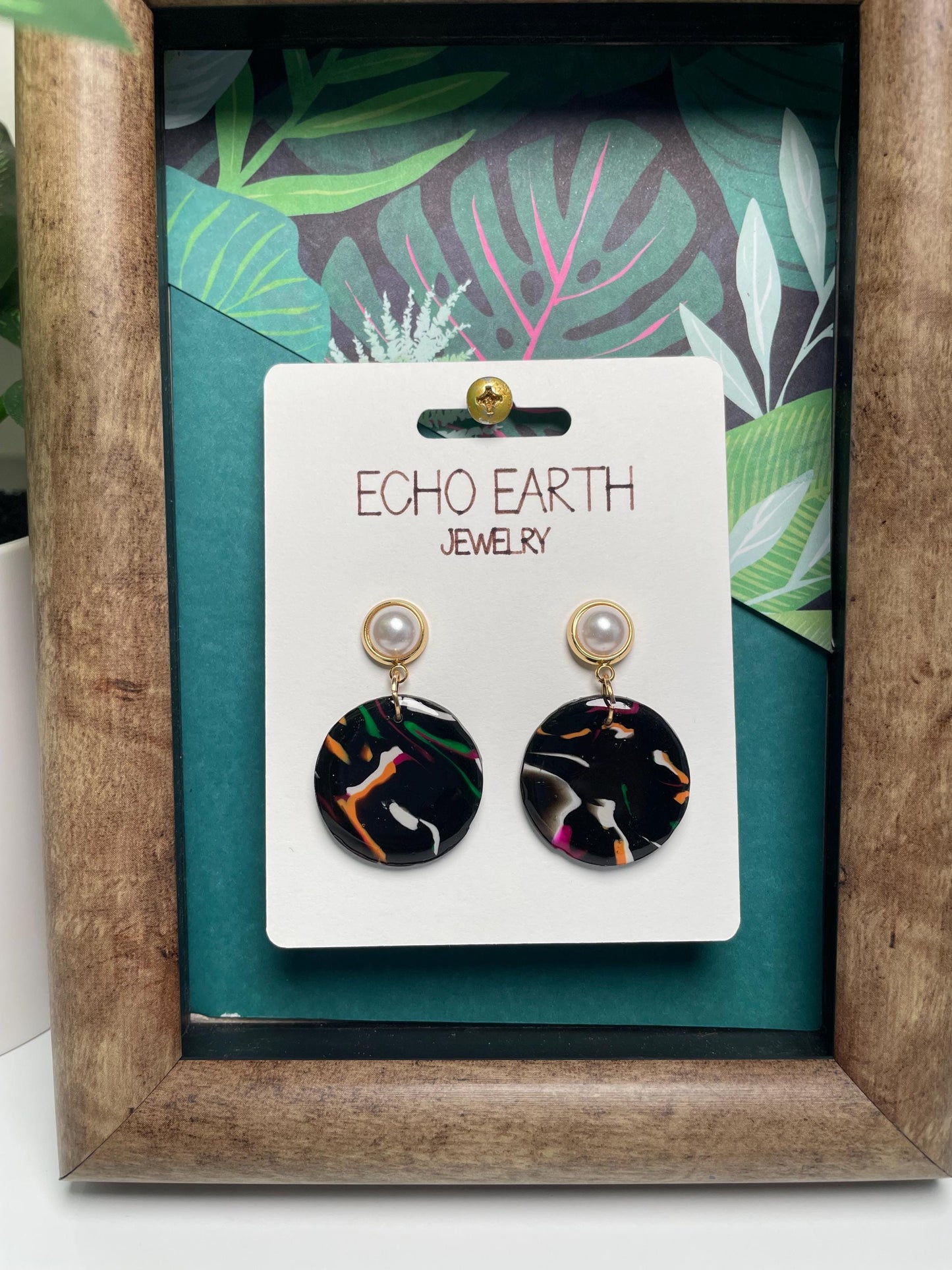 Midnight Collection - Studded Earrings, Statement Earrings, Unique Earrings, Fashion Earrings, Clay Earrings